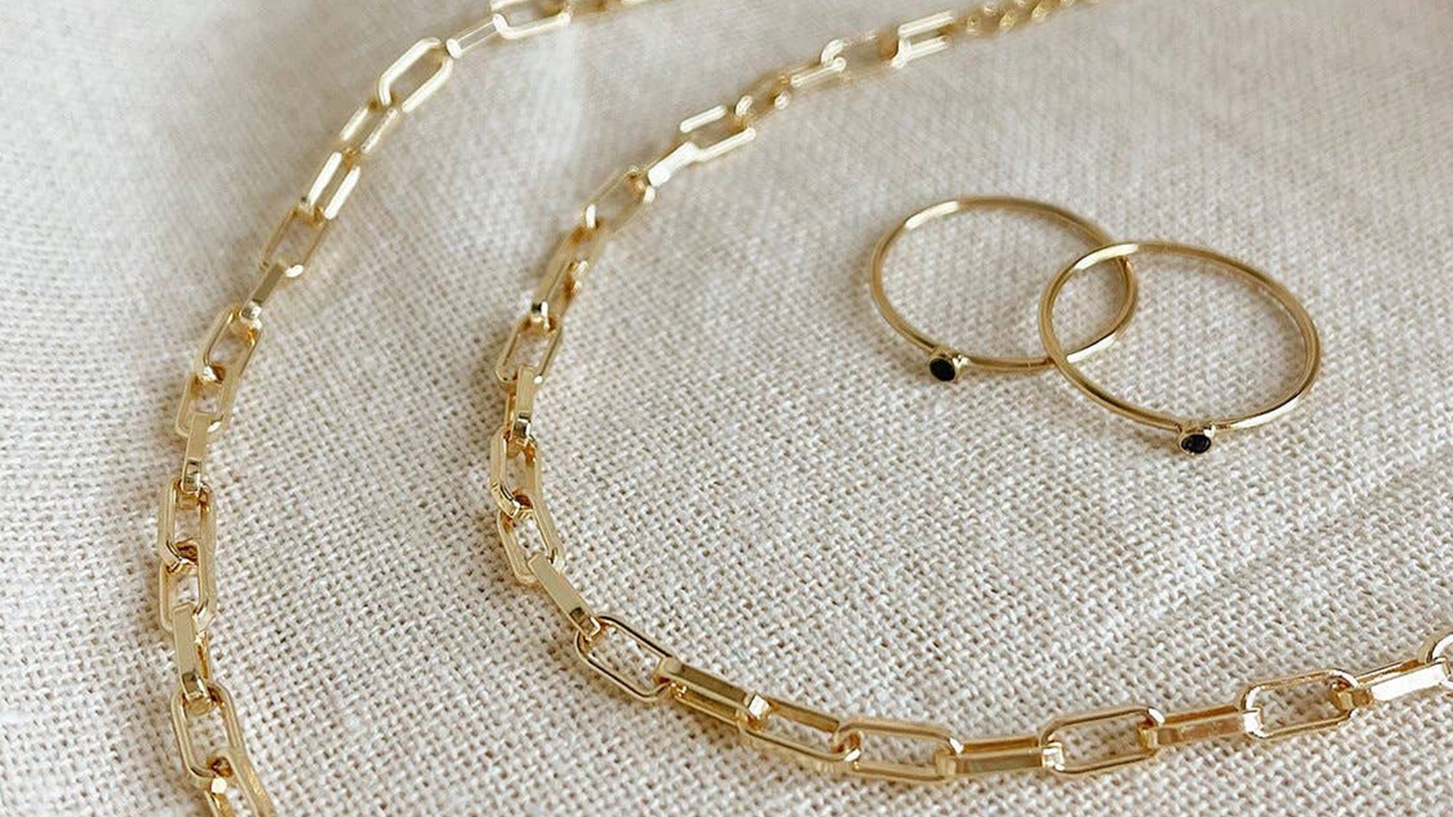 Number Chain Letter Bracelet | K Kane Jewelry 14K Yellow Gold / 3