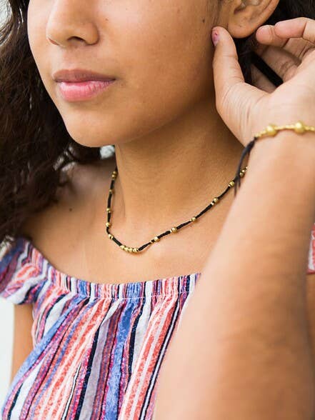 Ethereal Brass Choker Necklace