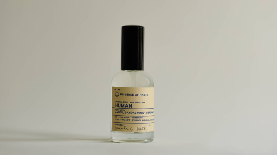 universe of harth Amber, Sandalwood, and Bergamont room body and linen spray
