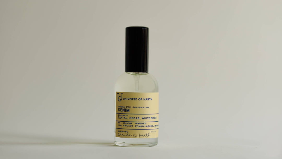 Denim - Universal Spray santal, cedar and white birch small batch fragrance
