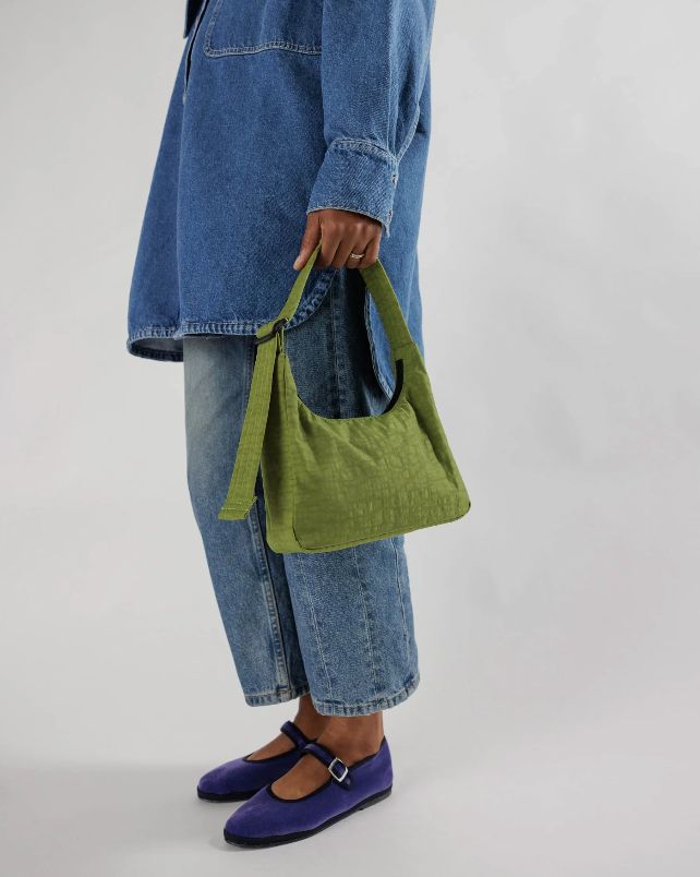 Mini Nylon Shoulder Bag : Bluebell - Baggu