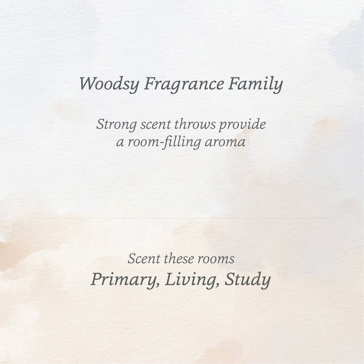 women owned austin candle woodsy fragrance family
