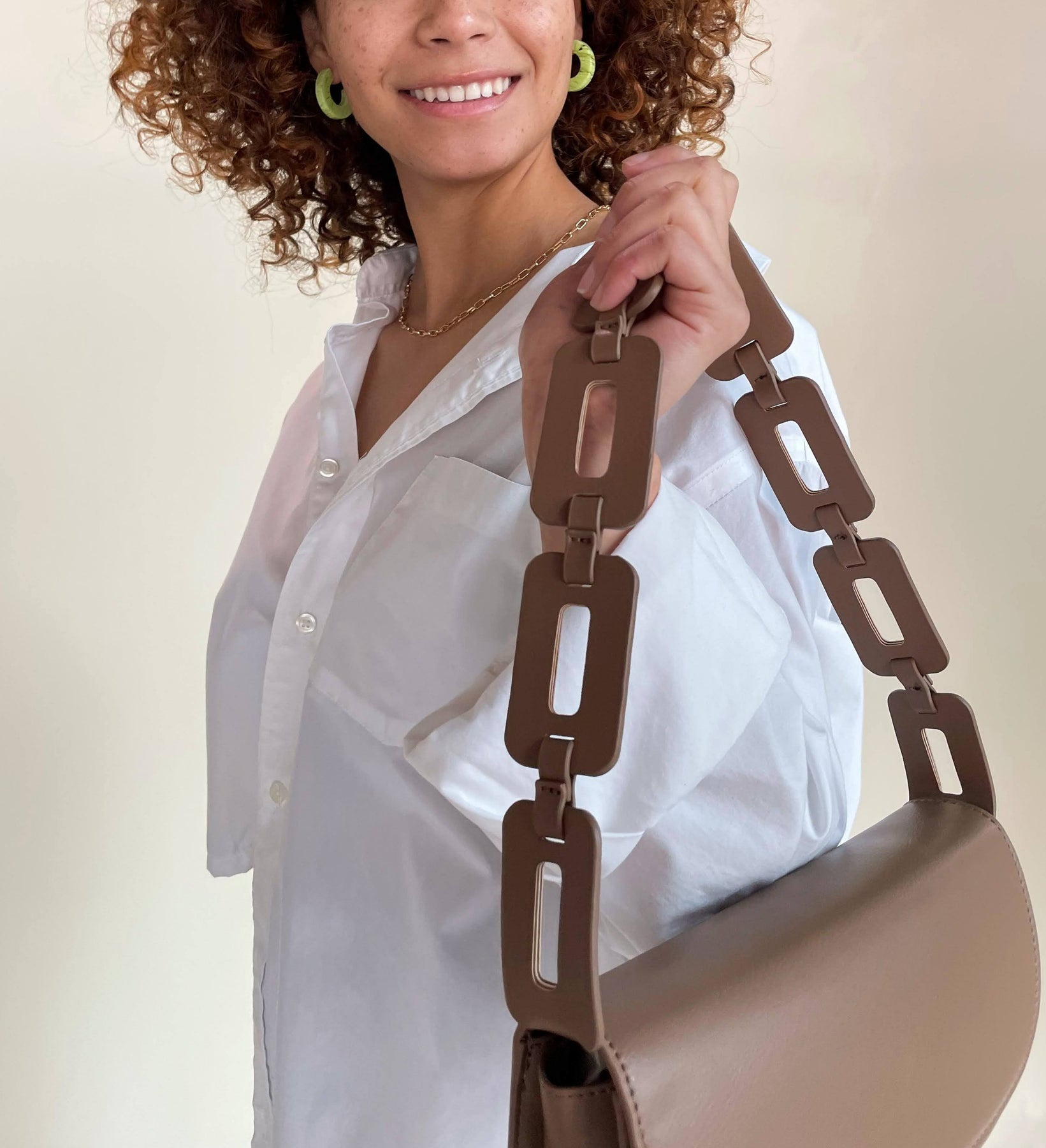 Inez recycled vegan shoulder bag, black
